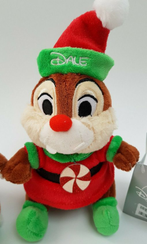 Disney Store Chip & Dale Holiday Cheer Christmas Plush Soft Toy