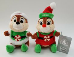 Disney Store Chip & Dale Holiday Cheer Christmas Plush Soft Toy