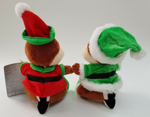 Disney Store Chip & Dale Holiday Cheer Christmas Plush Soft Toy