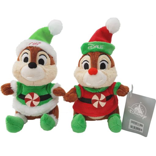 Disney Store Chip & Dale Holiday Cheer Christmas Plush Soft Toy