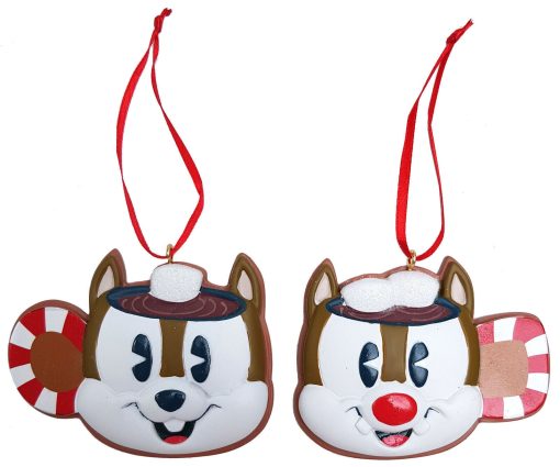 Disney Store Chip N & Dale Mug Shaped Christmas Tree Decorations