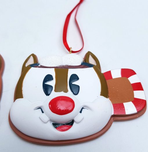 Disney Store Chip N & Dale Mug Shaped Christmas Tree Decorations