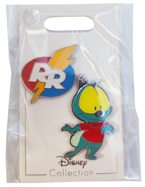 Disney Store Chip N Dale Rescue Rangers Zipper & Logo Pin Badge Trading Set