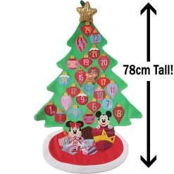 Disney Store Christmas Tree Wall Hanging Plush Advent Calendar