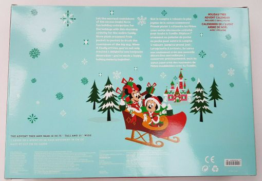 Disney Store Christmas Tree Wall Hanging Plush Advent Calendar