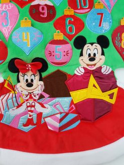 Disney Store Christmas Tree Wall Hanging Plush Advent Calendar