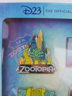 Disney Store D23 Fantastic Worlds 4 Pin Trading Set