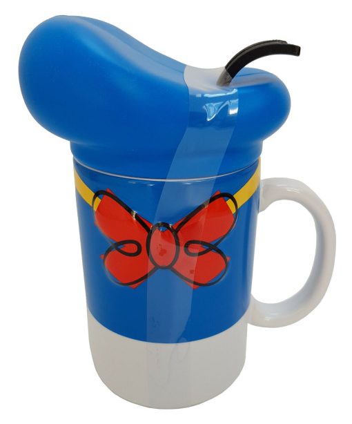 Disney Store Donald Duck Mug With Sailors Hat Lid