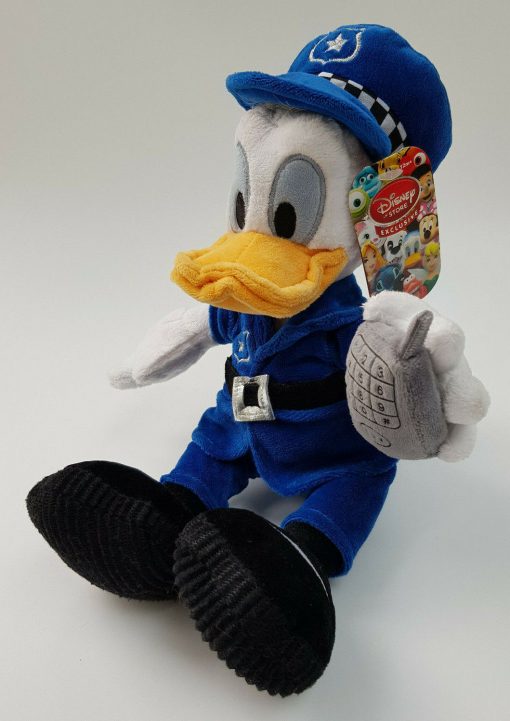 Disney Store Donald Duck Policeman Plush Soft Toy