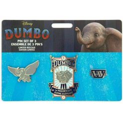 Disney Store Dumbo Limited Edition 3 Pin Trading Badge Set