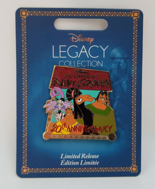 Disney Store Emperors New Groove 20th Anniversary Legacy Limited Release Pin Trading Badge