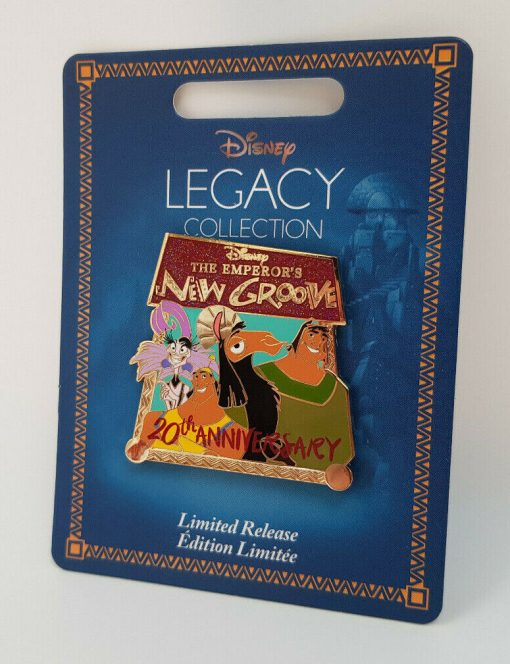 Disney Store Emperors New Groove 20th Anniversary Legacy Limited Release Pin Trading Badge