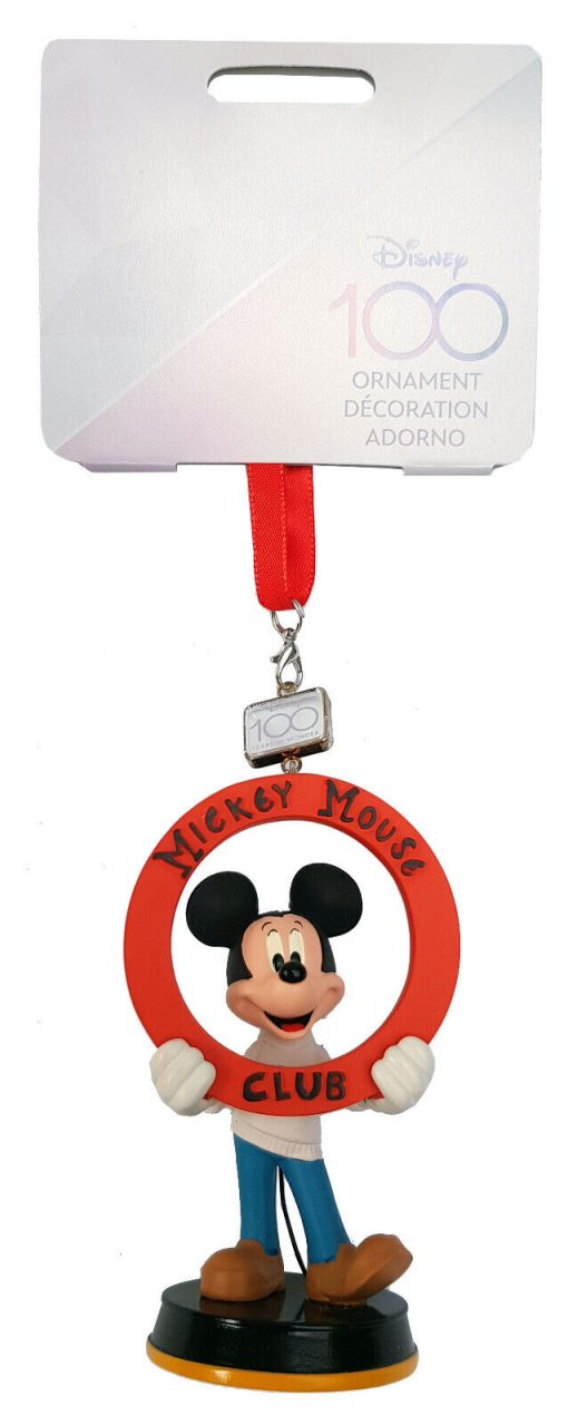 Disney Store Eras Mickey Mouse Club Hanging Christmas Tree Decoration