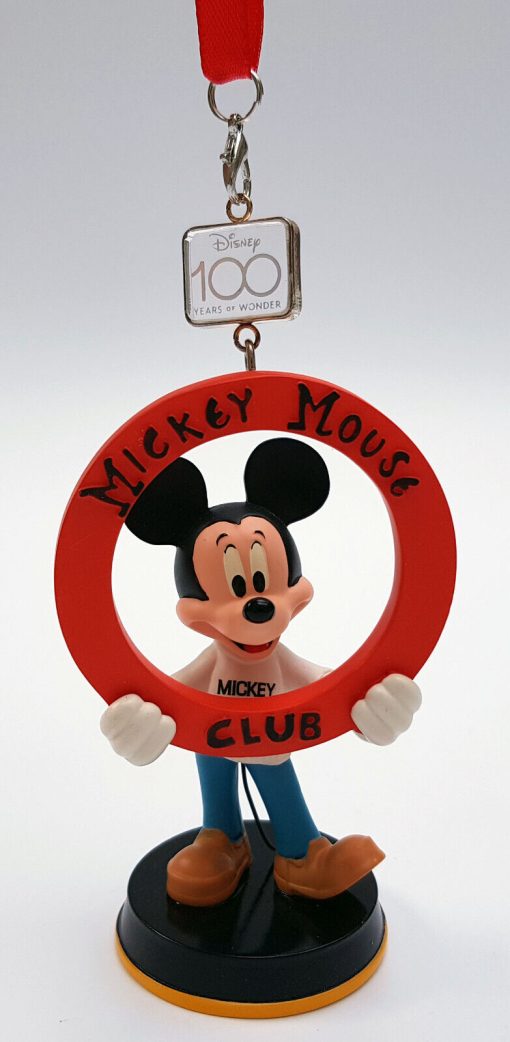 Disney Store Eras Mickey Mouse Club Hanging Christmas Tree Decoration