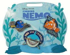 Disney Store Finding Nemo 3 Pin Trading Badge