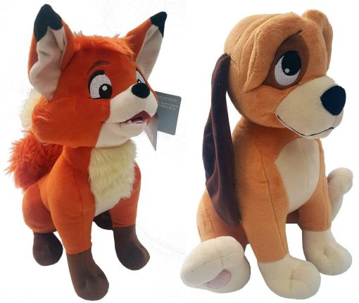 Disney Store Fox & Hound Tod & Copper Medium Plush Soft Toy