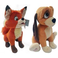 Disney Store Fox & Hound Tod & Copper Medium Plush Soft Toy