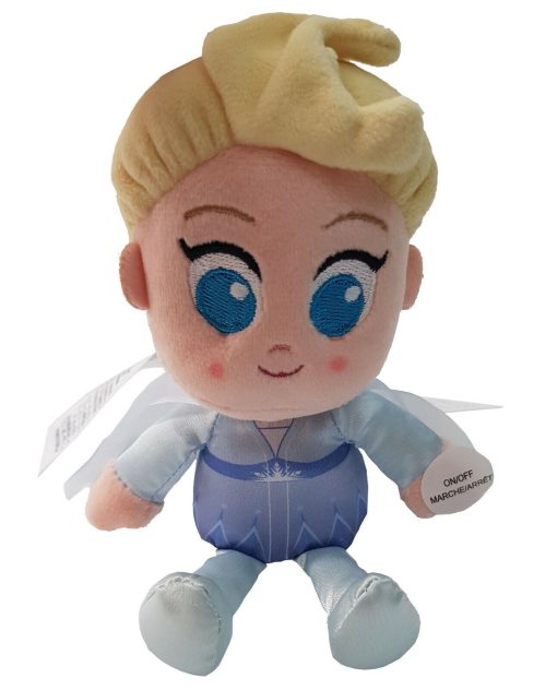 Disney Store Frozen Princess Elsa Light Up Micro Plush Small Soft Cuddly Toy