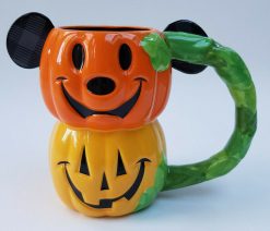 Disney Store Halloween Pumpkin Stack Mickey Mouse Mug