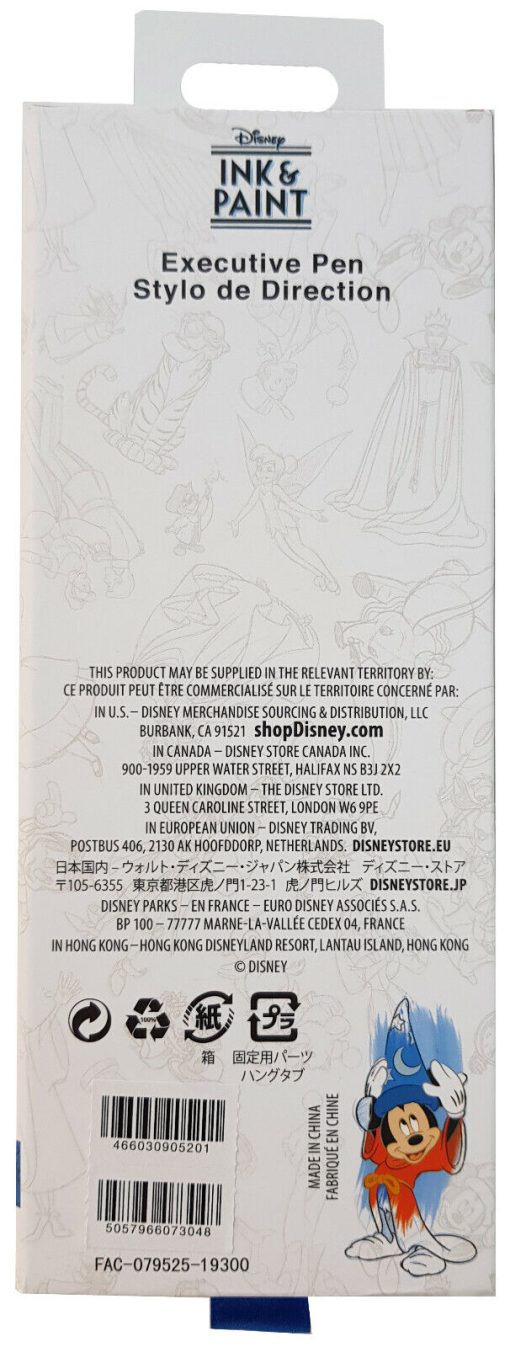 Disney Store Ink & Paint Black Ballpoint Pen