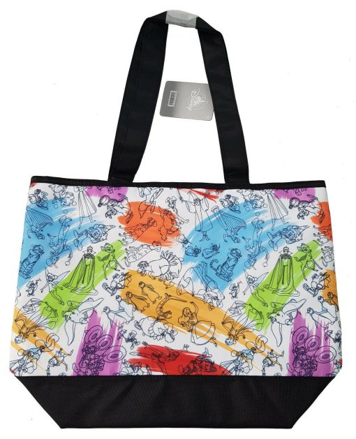 Disney Store Ink & Paint Mickey Mouse Fantasia Large Shopper Tote Shoulder Bag