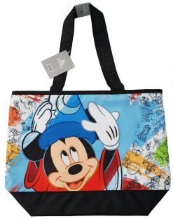 Disney Store Ink & Paint Mickey Mouse Fantasia Large Shopper Tote Shoulder Bag