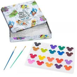 Disney Store Ink and Paint 20 Colour Paint Box Tin & 2 Brushes