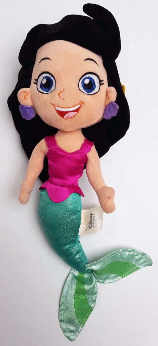 Disney Store Jake and the Never Land Pirates Marina The Mermaid Soft Plush Cuddly Toy Doll