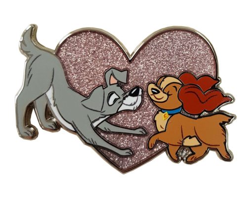 Disney Store Lady & The Tramp Dog Collection Pin Trading Badge