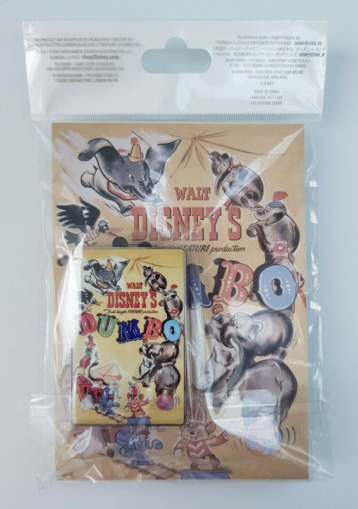 Disney Store Lady Tramp & Dumbo Classic Movie Film Posters 2 Pin Trading Badge Set