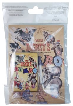 Disney Store Lady Tramp & Dumbo Classic Movie Film Posters 2 Pin Trading Badge Set