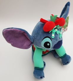 Disney Store Lilo & Stitch With Mistletoe & Bow Festive Christmas Plush Soft Toy Medium 31cm