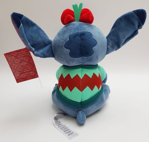 Disney Store Lilo & Stitch With Mistletoe & Bow Festive Christmas Plush Soft Toy Medium 31cm