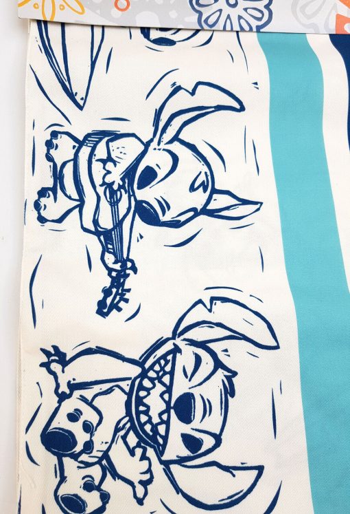 Disney Store Lilo & Stitich Surfing Reversible Kitchen Table Runner