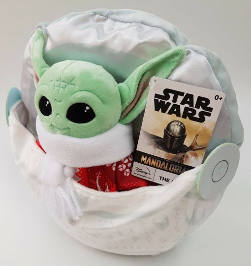 Disney Store Mandalorian Grogu Plush Holiday Cheer Christmas Soft Cuddly Toy