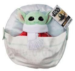 Disney Store Mandalorian Grogu Plush Holiday Cheer Christmas Soft Cuddly Toy