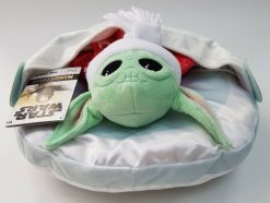 Disney Store Mandalorian Grogu Plush Holiday Cheer Christmas Soft Cuddly Toy