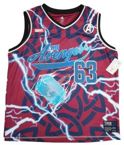 Disney Store Marvel Thor The Avengers Basketball Tank Top Shirt T-Shirt Adult XL