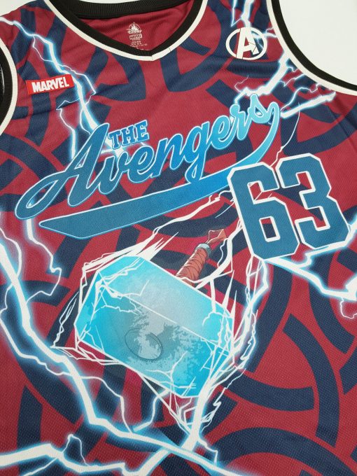 Disney Store Marvel Thor The Avengers Basketball Tank Top Shirt T-Shirt Adult XL