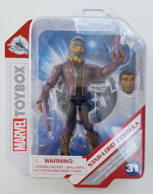 Disney Store Marvel Toybox Black Panther Star-Lord T'Challa Action Figure Toy