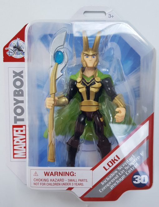 Disney Store Marvel Toybox Loki & Scepter Articulated Action Figure Toy