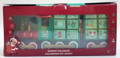 Disney Store Mickey & Friends Holiday Cheer Wooden Train Christmas Advent Calendar