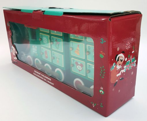 Disney Store Mickey & Friends Holiday Cheer Wooden Train Christmas Advent Calendar