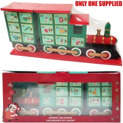 Disney Store Mickey & Friends Holiday Cheer Wooden Train Christmas Advent Calendar