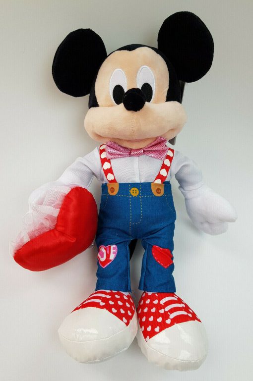 Disney Store Mickey & Minnie Mouse 2021 Anniversary Plush Valentine Sweetheart