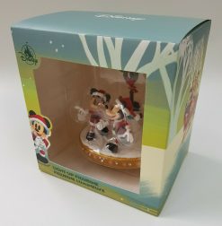 Disney Store Mickey & Minnie Mouse Christmas Street Lamp Light Up Figurine Ornament