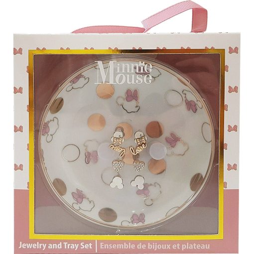 Disney Store Mickey & Minnie Mouse Earrings & Jewellery Trinket Tray