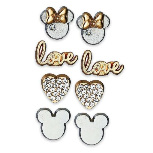 Disney Store Mickey & Minnie Mouse Earrings & Jewellery Trinket Tray