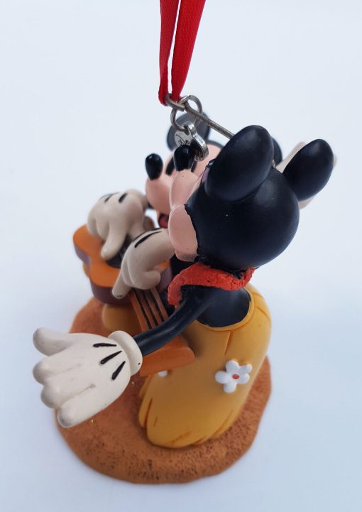 Disney Store Mickey & Minnie Mouse Hawaii Sketchbook Christmas Tree Decoration 2017