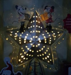 Disney Store Mickey & Minnie Mouse Walts Holiday Lodge Light Up Christmas Tree Topper